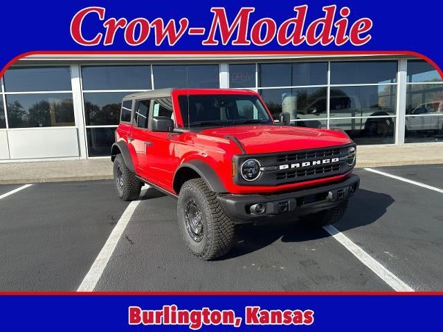 2024 Ford Bronco Black Diamond 4 Door 4x4 in Race Red — front three-quarter view