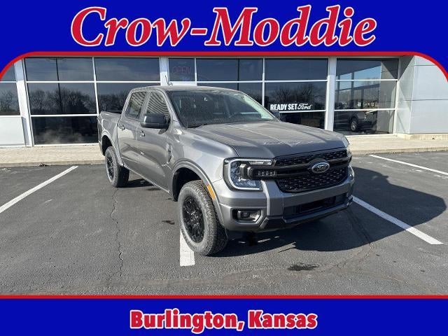 2025 Ford Ranger XLT 4WD SuperCrew 5' Box in Carbonized Gray Metallic — front three-quarter view