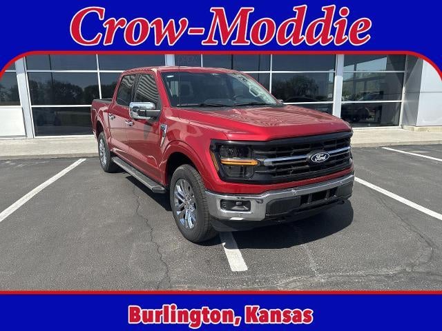2024 Ford F-150 XLT 4WD SuperCrew 5.5' Box in Rapid Red Metallic Tinted Clearcoat — front three-quarter view
