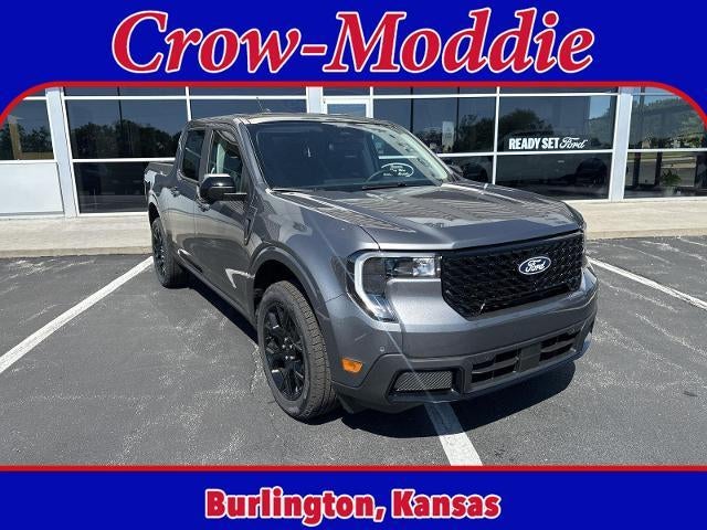 2026 Ford Maverick LARIAT AWD SuperCrew in Azure Gray Metallic Tri Coat — front three-quarter view