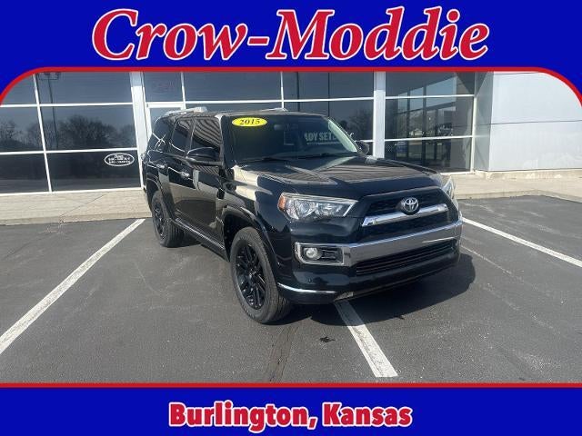 2015 Toyota 4Runner 4WD 4dr V6 SR5 (GS) in Attitude Black Metallic — front three-quarter view